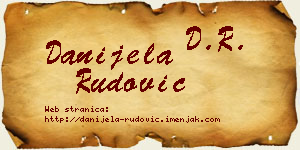 Danijela Rudović vizit kartica
